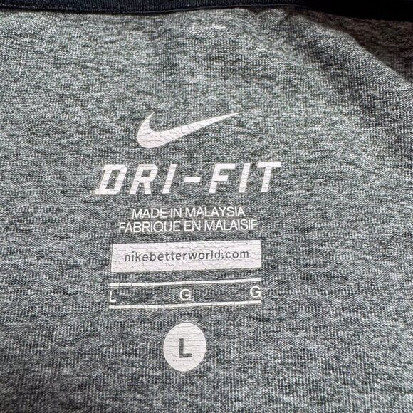 Nike Running Element 1/4 Zip Mens Large Gray Athletic Thumbholes‎ Reflective - Picture 11 of 16